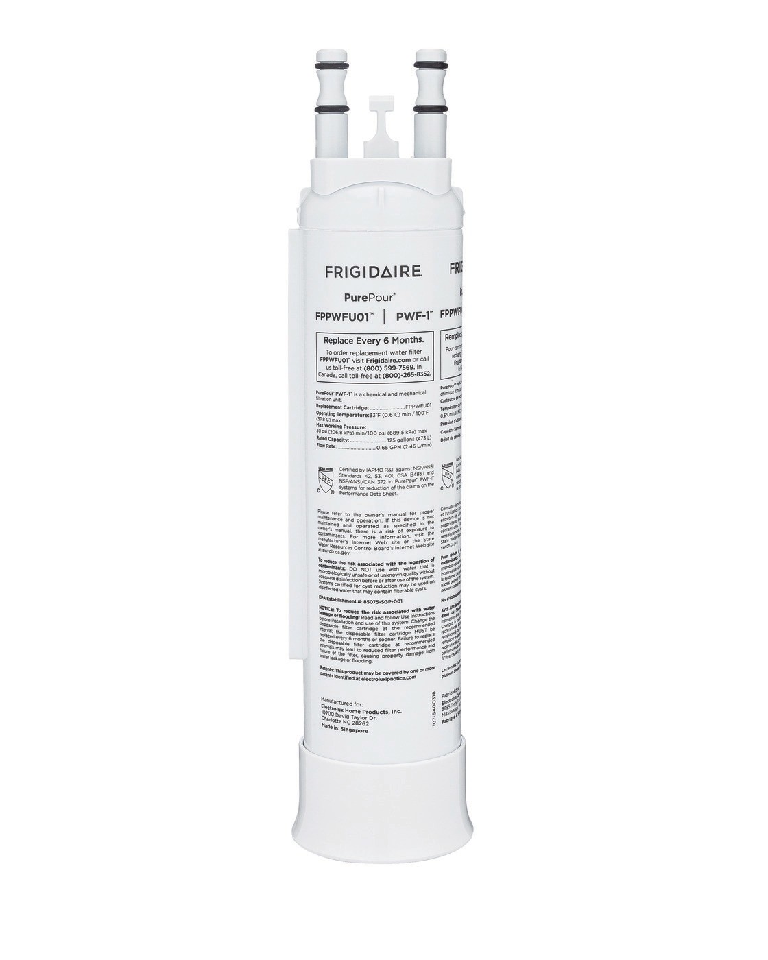 Frigidaire FPPWFU01 PurePour PWF-1 Refrigerator Water Filter