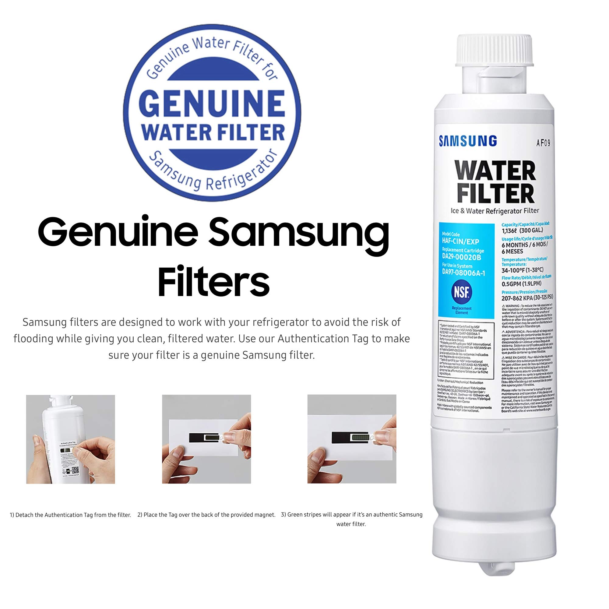 Samsung DA29-00020B, HAF-CIN/EXP Refrigerator Water Filter