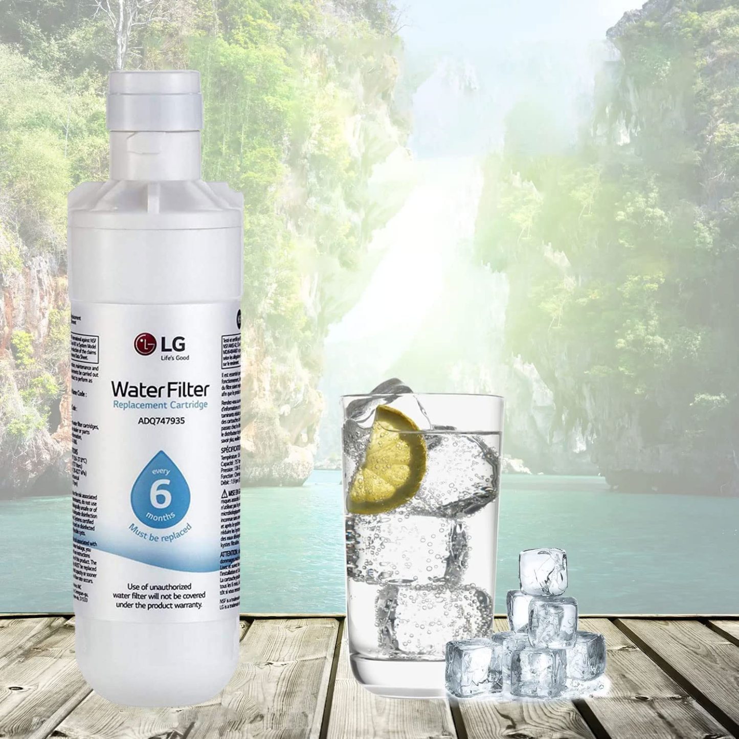 LG LT1000P,PC/PCS ADQ747935,ADQ74793501 Replacement Refrigerator Water Filter