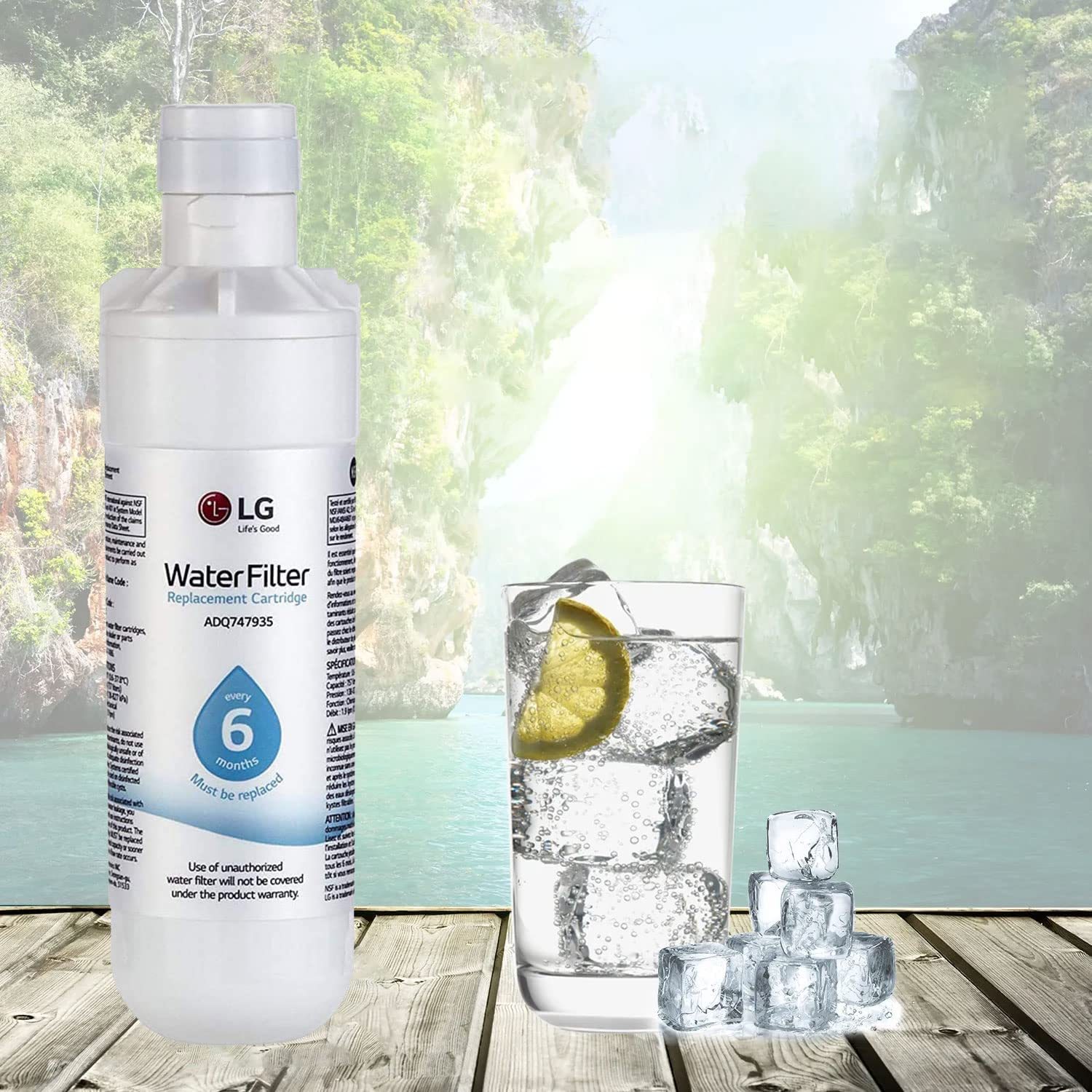 LG LT1000P,PC/PCS ADQ747935,ADQ74793501 Replacement Refrigerator Water Filter