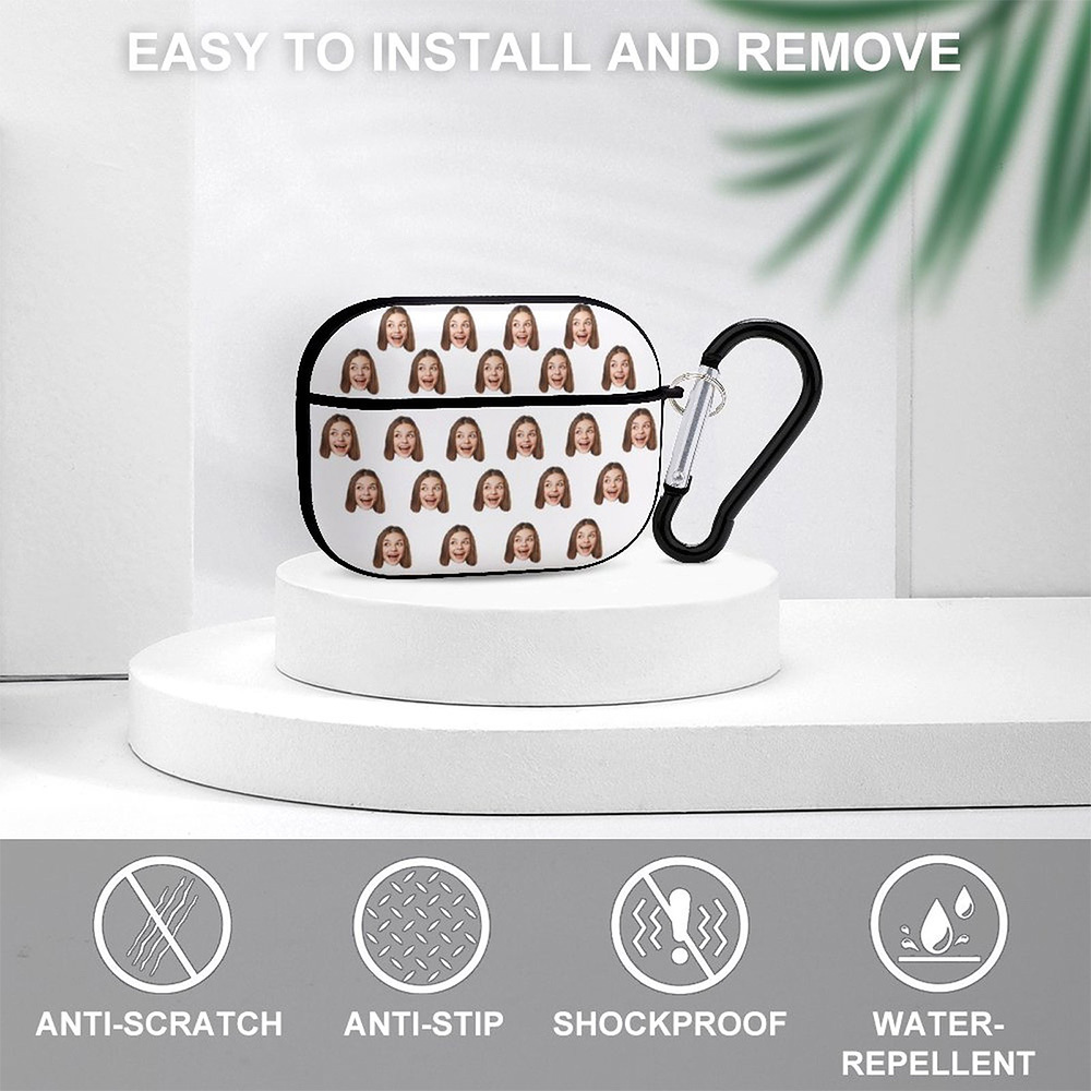 Custom Face Airpods Case Cover for Airpods Pro with Keychain