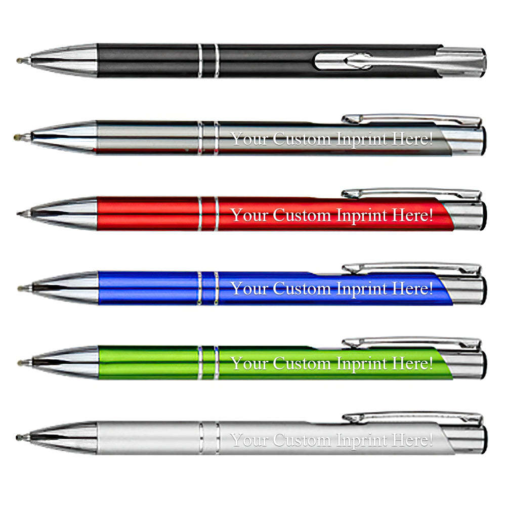 Custom Pens Office Pens Personalized Pens Metallic Printed Name Pen Custom Metal Pen Great Gift Ideas 12 Pieces