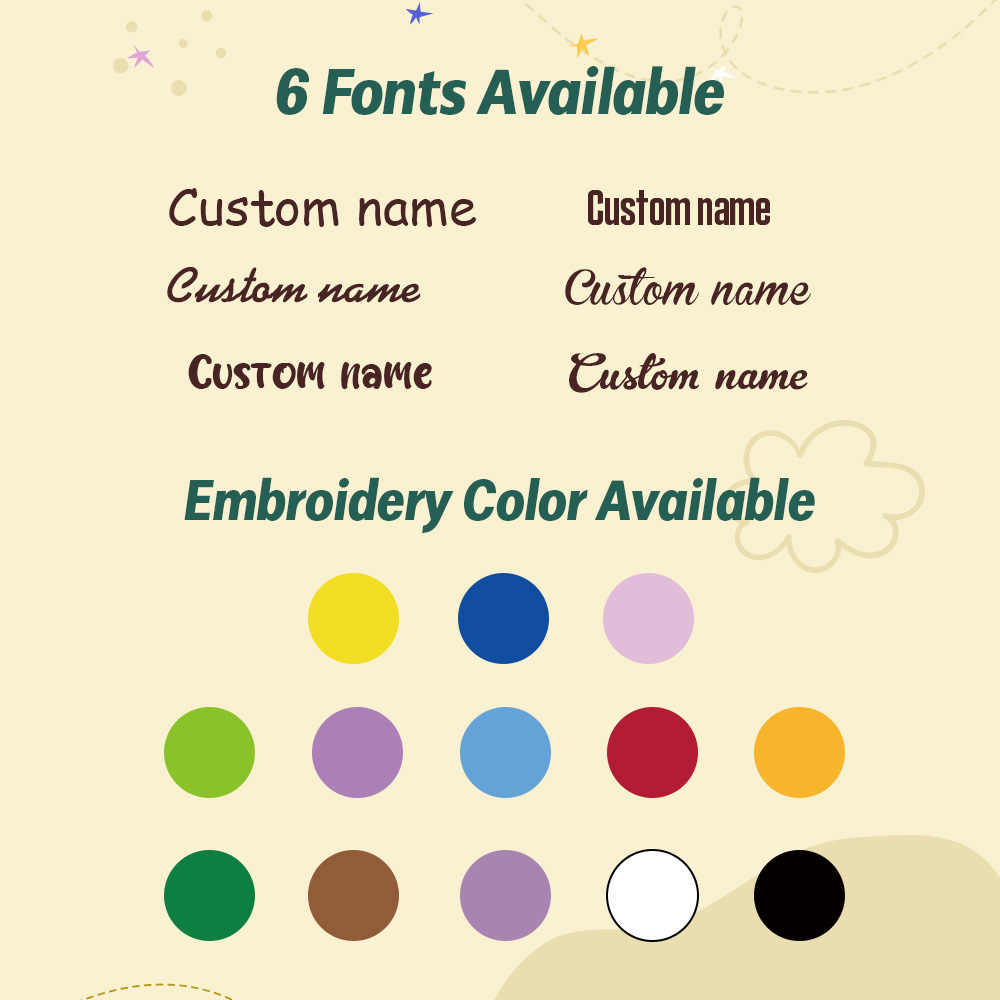 Personalized Soothe Towel Bibs Cute Soft Sleeping Towel with Embroidered Name Gifts for Baby