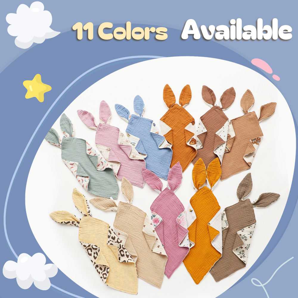 Personalized Soothe Towel Bibs Cute Soft Sleeping Towel with Embroidered Name Gifts for Baby