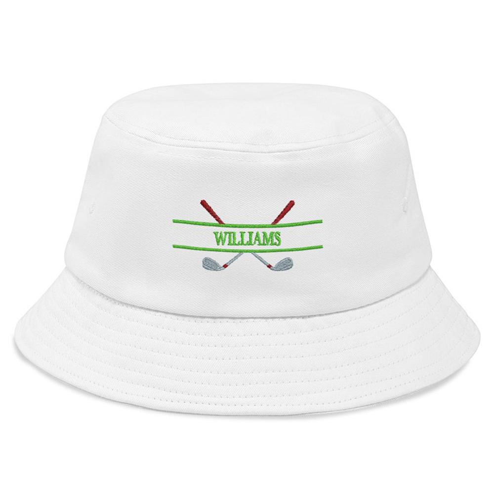 Custom Embroidery Golf Bucket Hat Personalized Name Fisherman Cap Gift for Golf Lover
