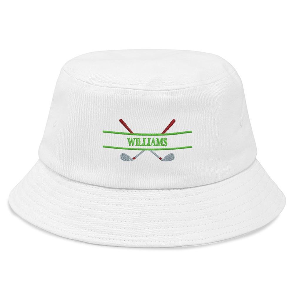 Custom Embroidery Golf Bucket Hat Personalized Name Fisherman Cap Gift for Golf Lover