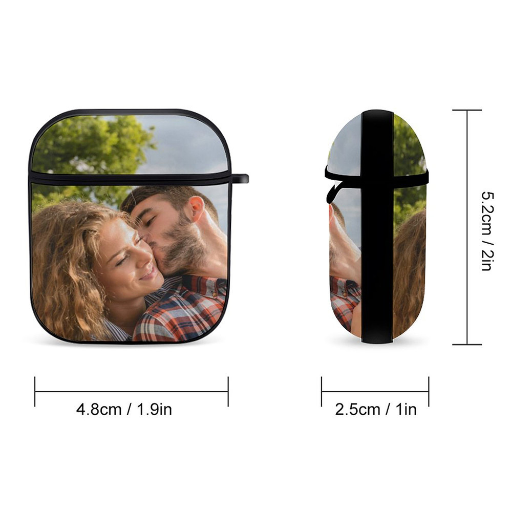 Fully Customized Airpods Case for Airpods 1/2 with Keychain