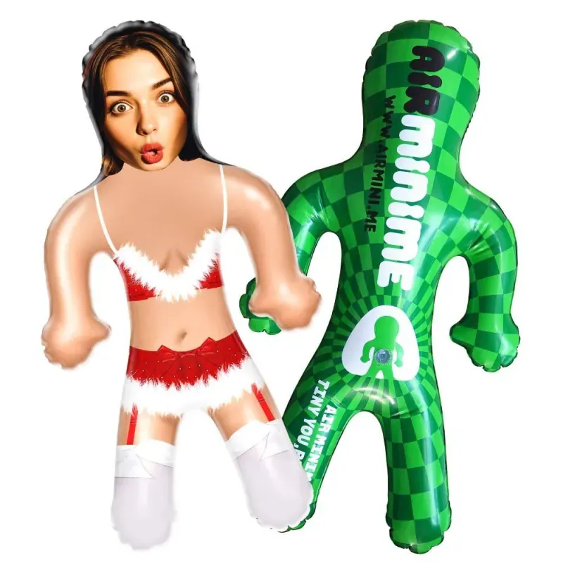 Custom Face Christmas Lingerie Blow Up Dolls Funny Inflatable Balloon Custom Air Doll for Party Favors Christmas Gifts