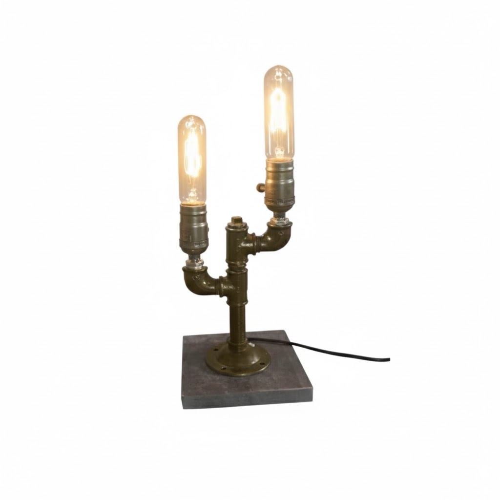 Edison Steampunk Lamp Home Decor Desk Night Light with Power Switch Button Gift for Him (Production Time: About 4-5 Days)