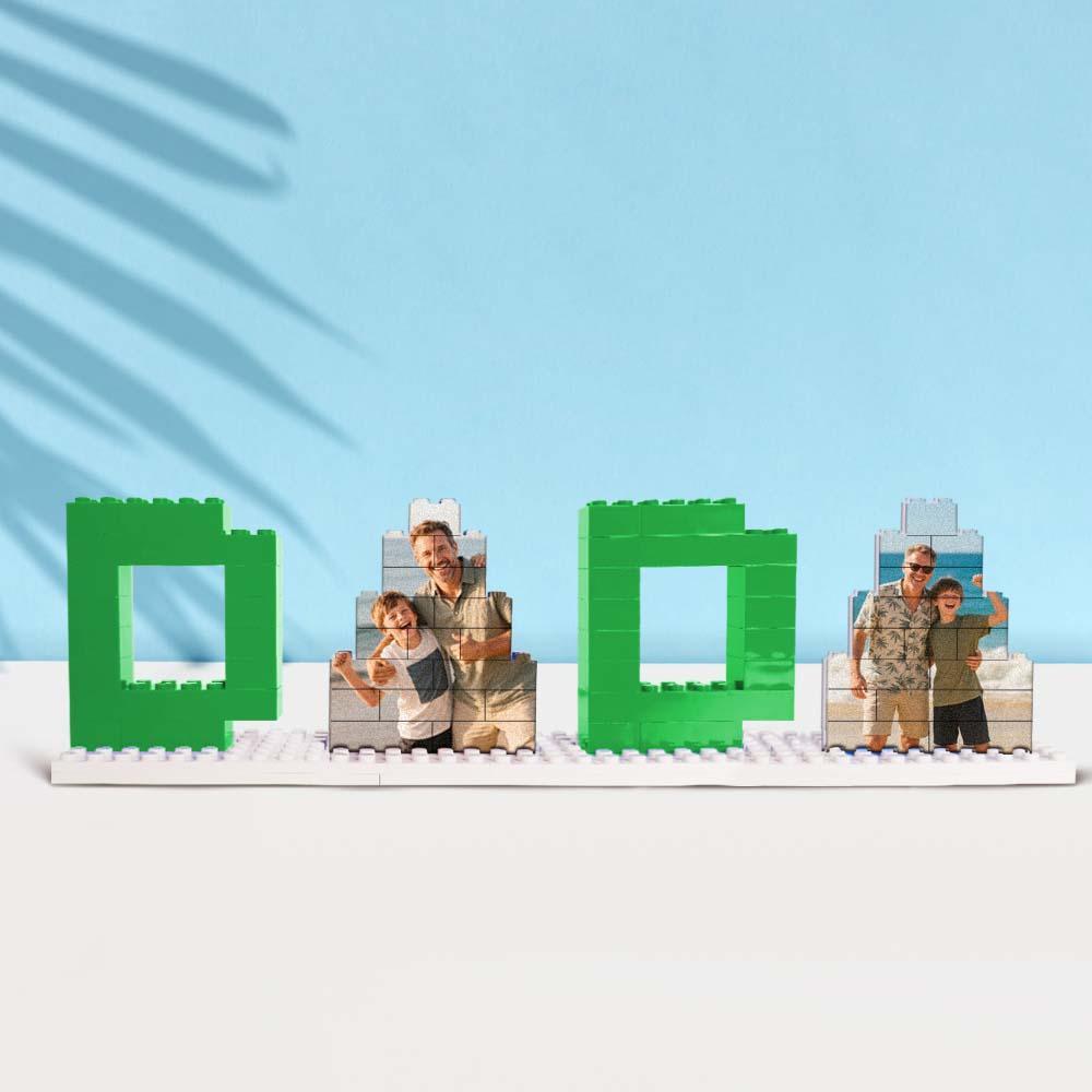 Personalized Photo DADA Building Brick Puzzles Photo Block Father's Day Gifts