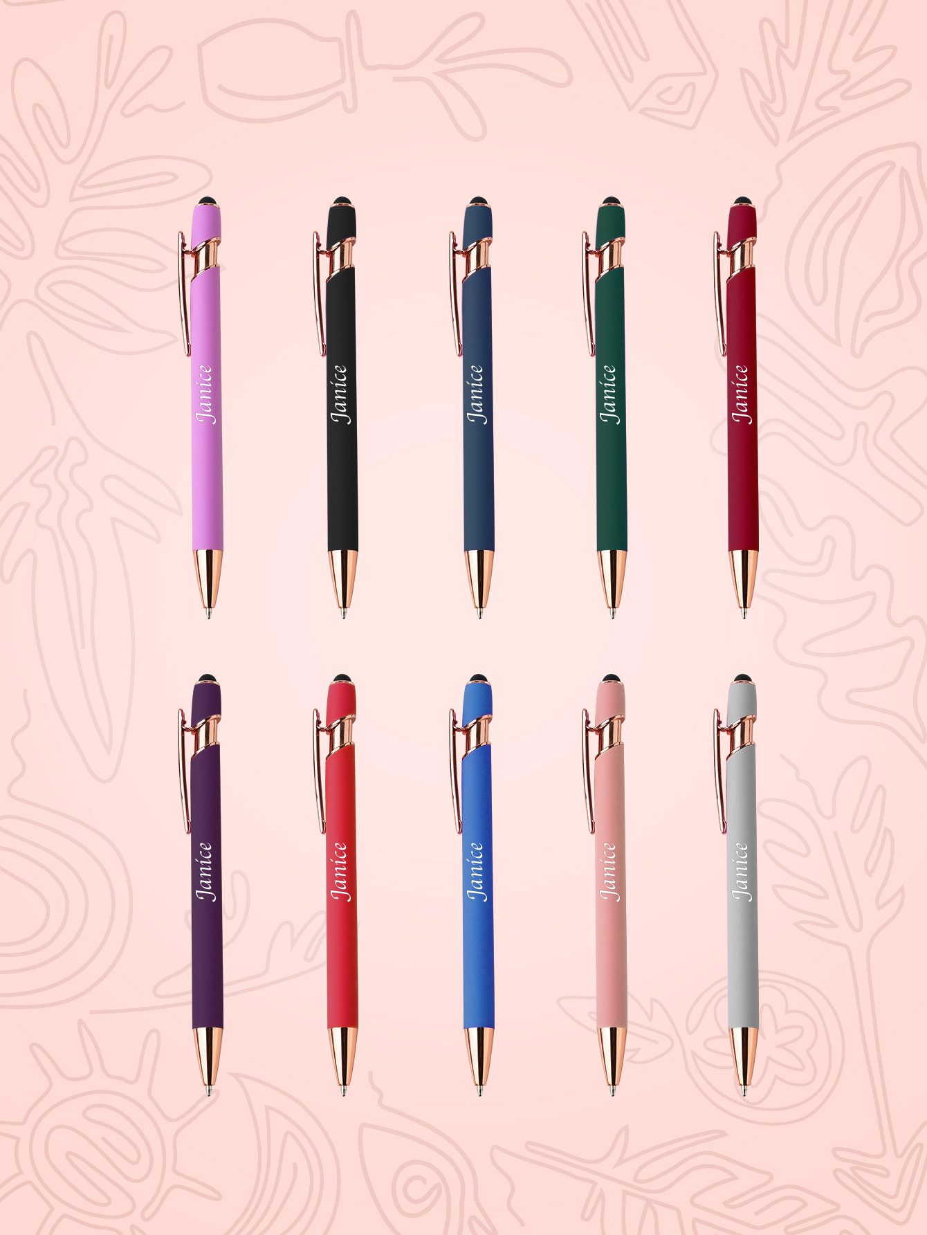 Custom Name Multifunction Ballpoint Pen with Drawstring Pouch Back to School Gift Birthday Gift Teacher’s Day Gift