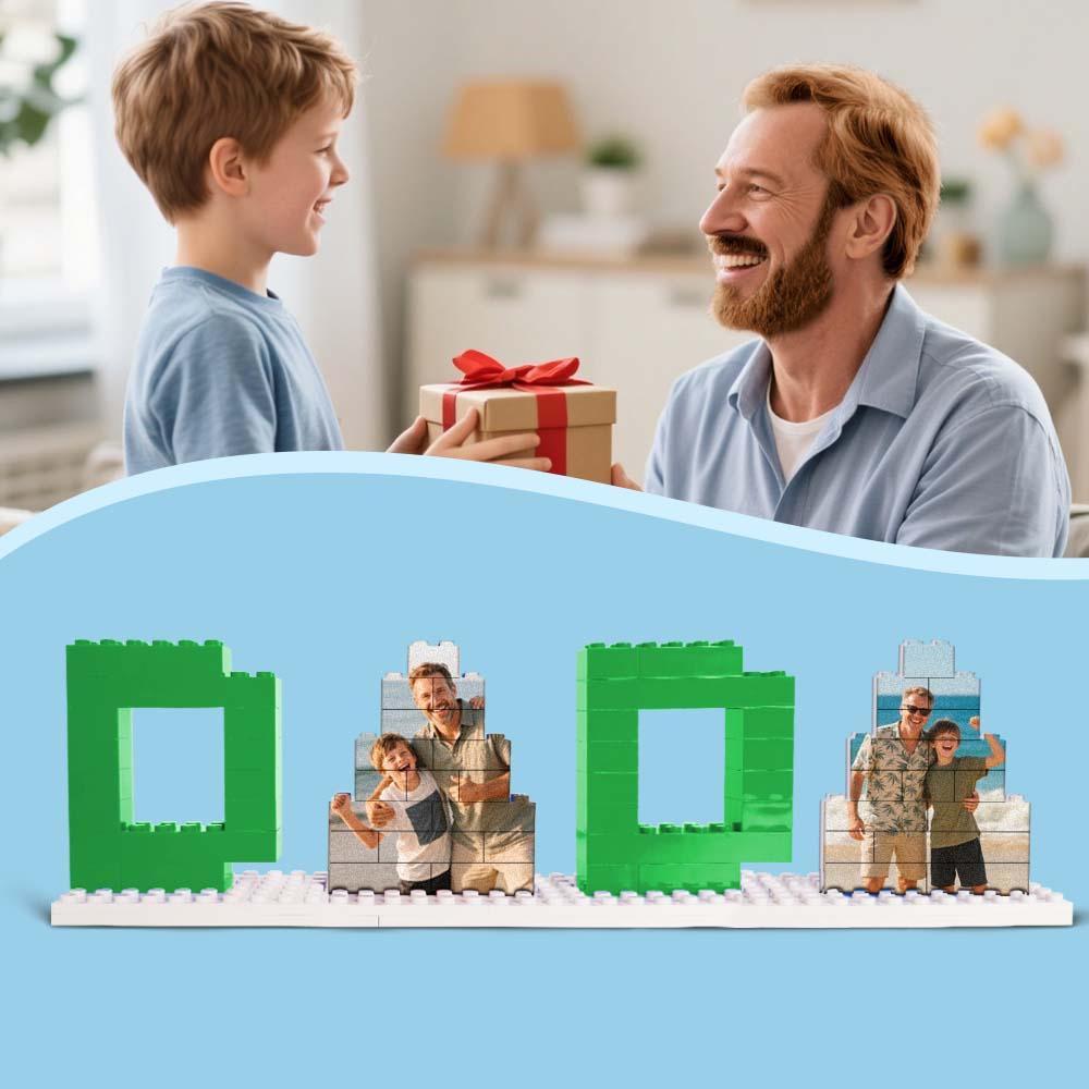 Personalized Photo DADA Building Brick Puzzles Photo Block Father's Day Gifts