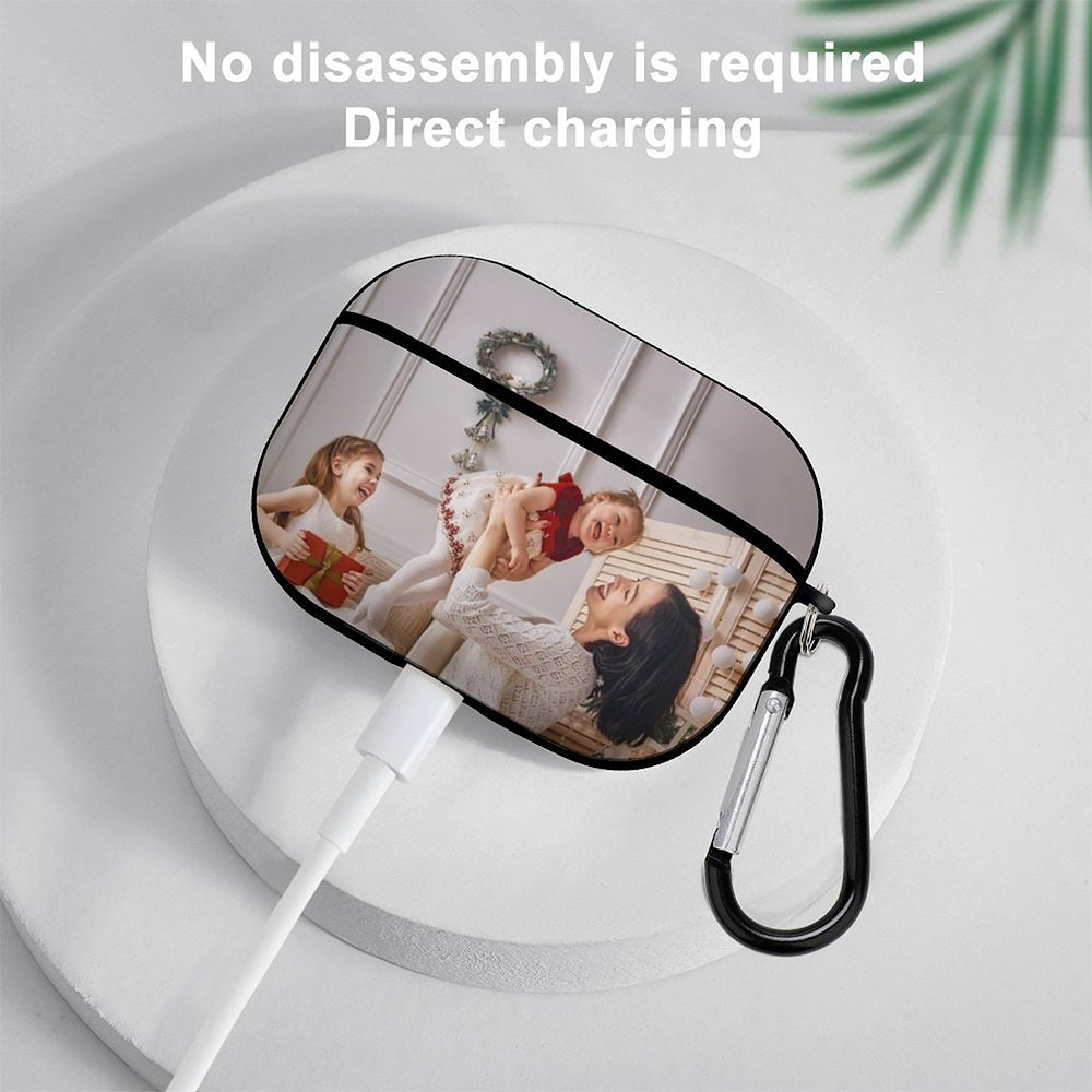 Custom Photo AirPods Pro Case Earbuds Case with Keychain