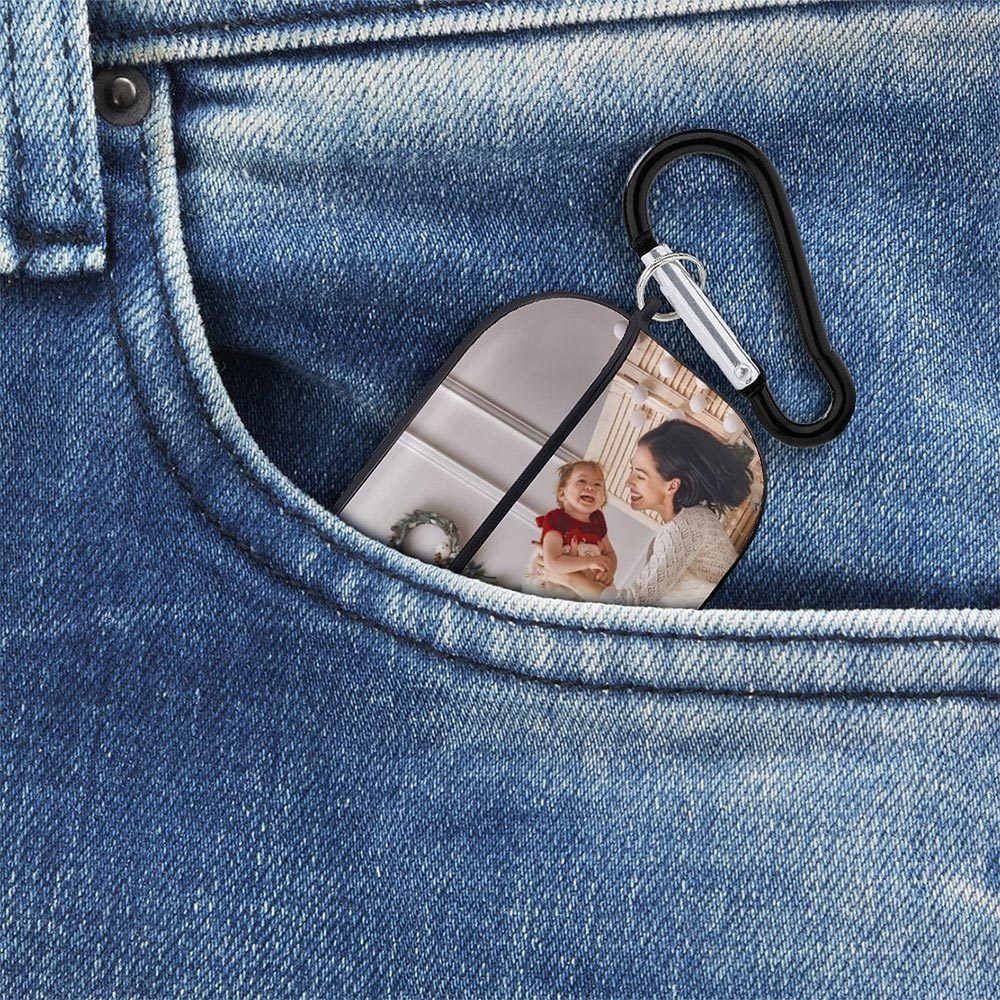 Custom Photo AirPods Pro Case Earbuds Case with Keychain