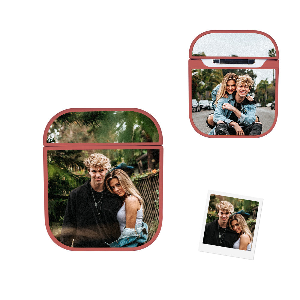 Personalized Photo Headphone Case Airpods 1/2 Pro Earphone Case Custom Picture Gift For Him/Her