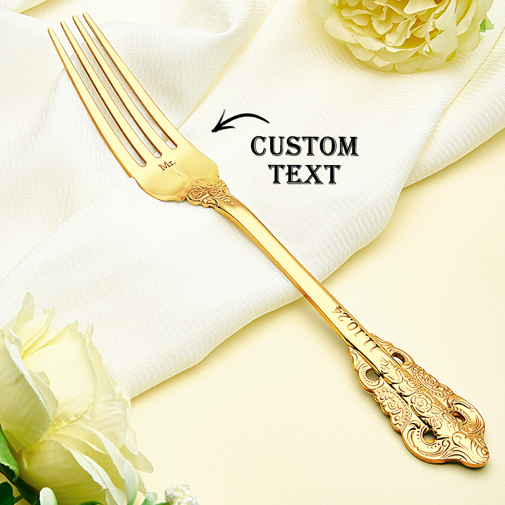 Personalized Wedding Tableware Mr & Mrs Wedding Forks Wedding Gifts