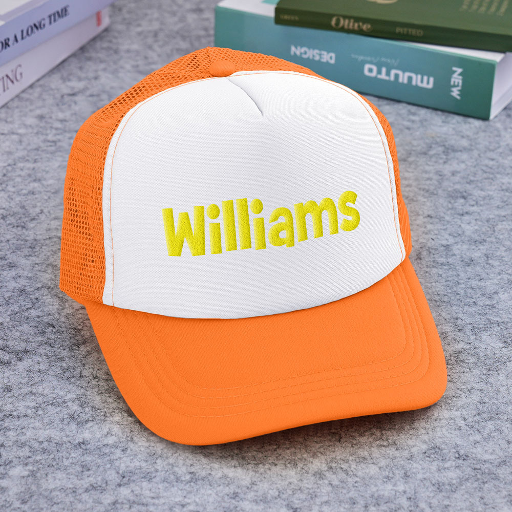 Custom Puff Print Trucker Hat Personalized Name Foam Trucker Caps for Adult Back to School Gift