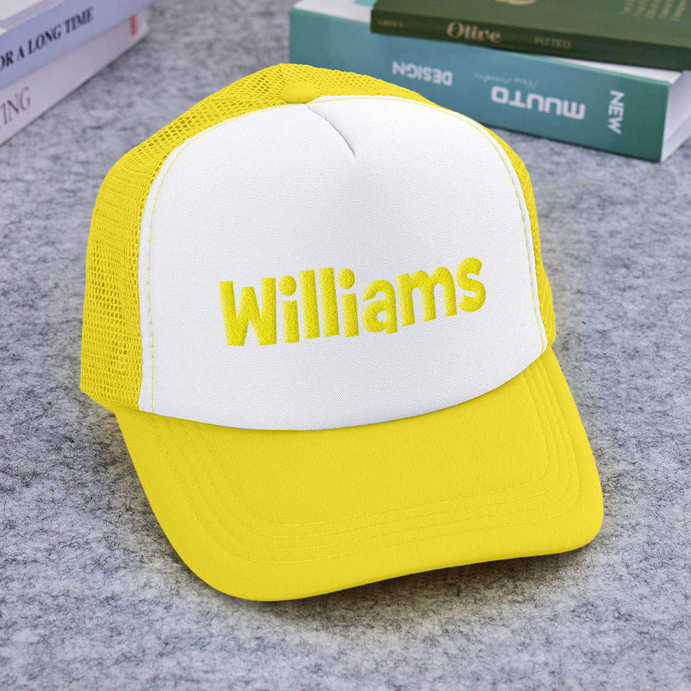 Custom Puff Print Trucker Hat Personalized Name Foam Trucker Caps for Adult Back to School Gift