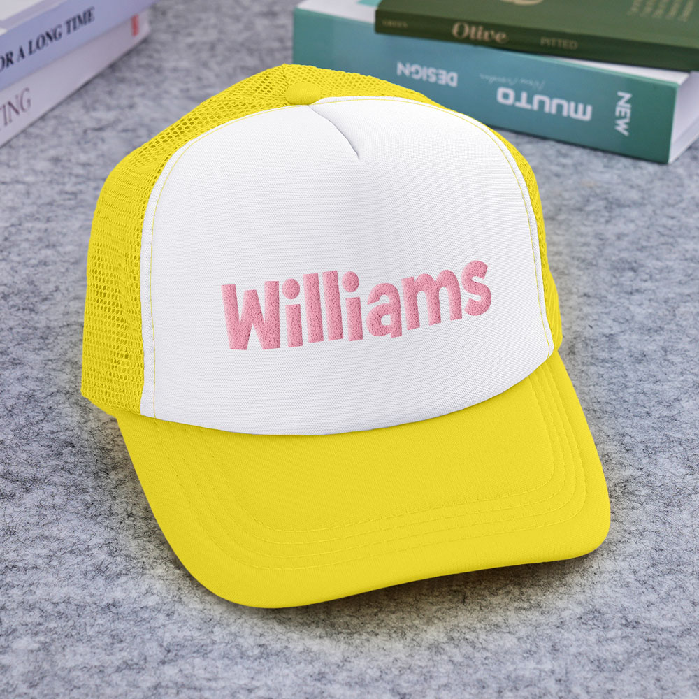Custom Puff Print Trucker Hat Personalized Name Foam Trucker Caps for Adult Back to School Gift