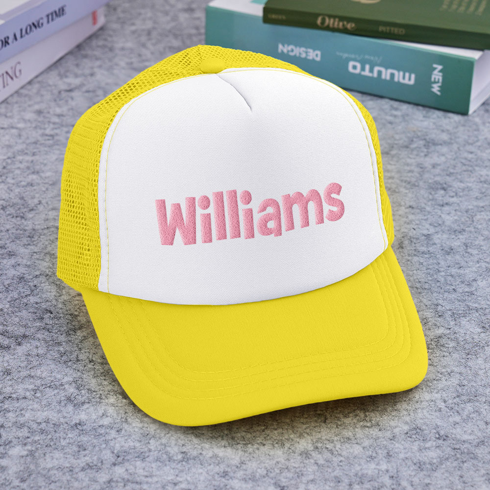 Custom Puff Print Trucker Hat Personalized Name Foam Trucker Caps for Adult Back to School Gift