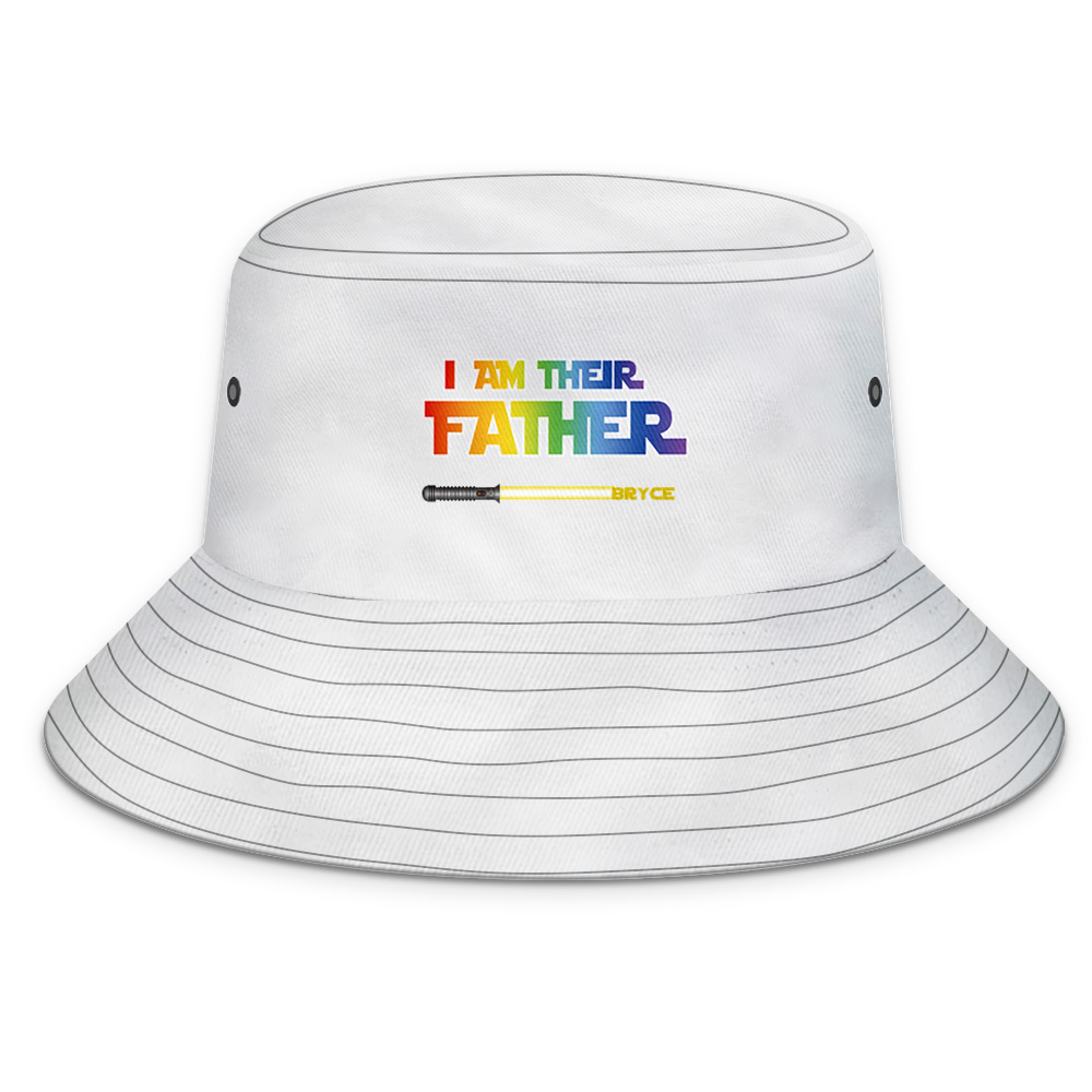 Custom Bucket Hat Light Saber I Am Their Father Bucket Hat Gifts for Father