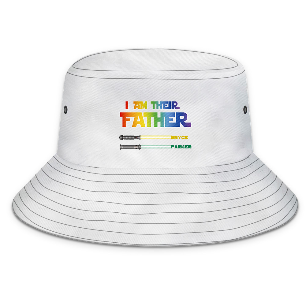 Custom Bucket Hat Light Saber I Am Their Father Bucket Hat Gifts for Father