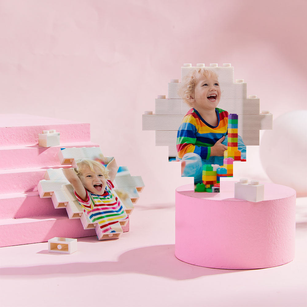 Photo Building Bricks Personalised Block Lozenge Shape