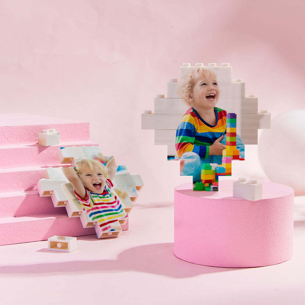 Photo Building Bricks Personalised Block Lozenge Shape