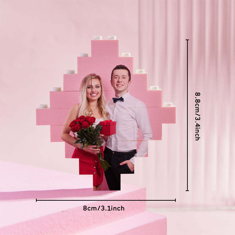 Photo Building Bricks Personalised Block Lozenge Shape