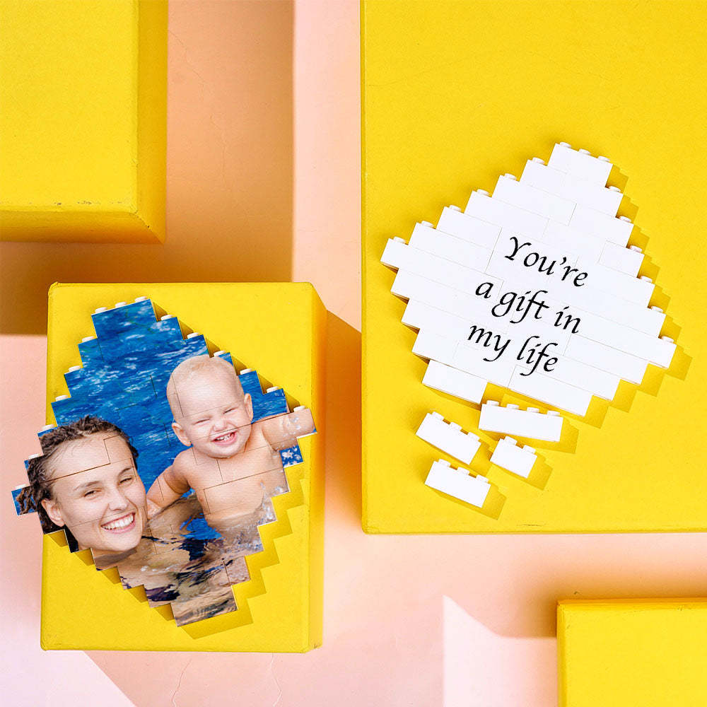 Photo Building Bricks Personalised Block Lozenge Shape