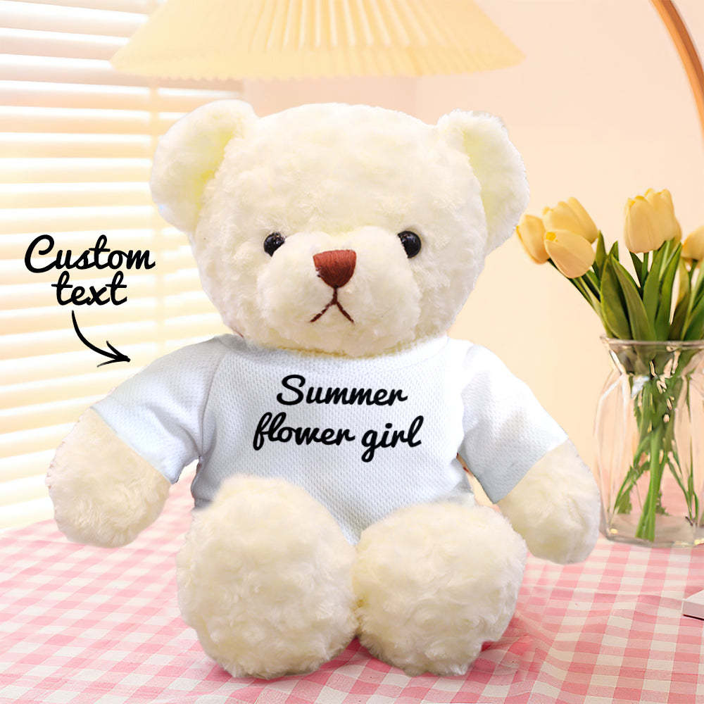 Personalized Teddy Bear Plush Toys Custom Bear Stuffed Animal Gifts for Birthday