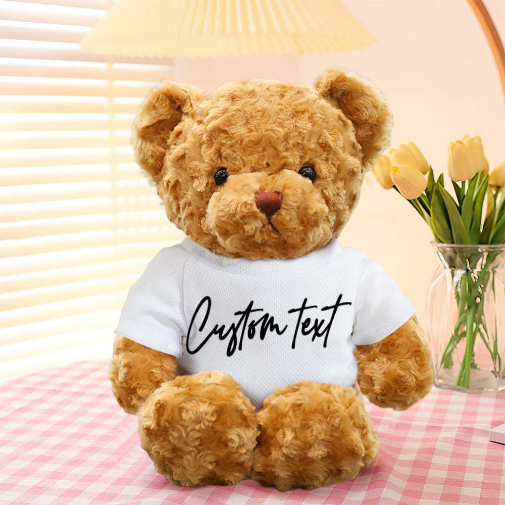 Personalized Teddy Bear Plush Toys Custom Bear Stuffed Animal Gifts for Birthday