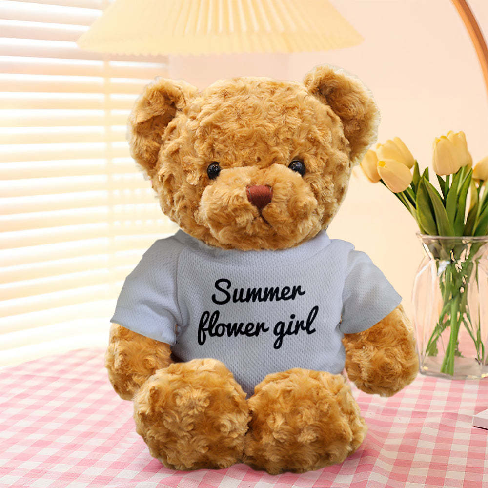 Personalized Teddy Bear Plush Toys Custom Bear Stuffed Animal Gifts for Birthday