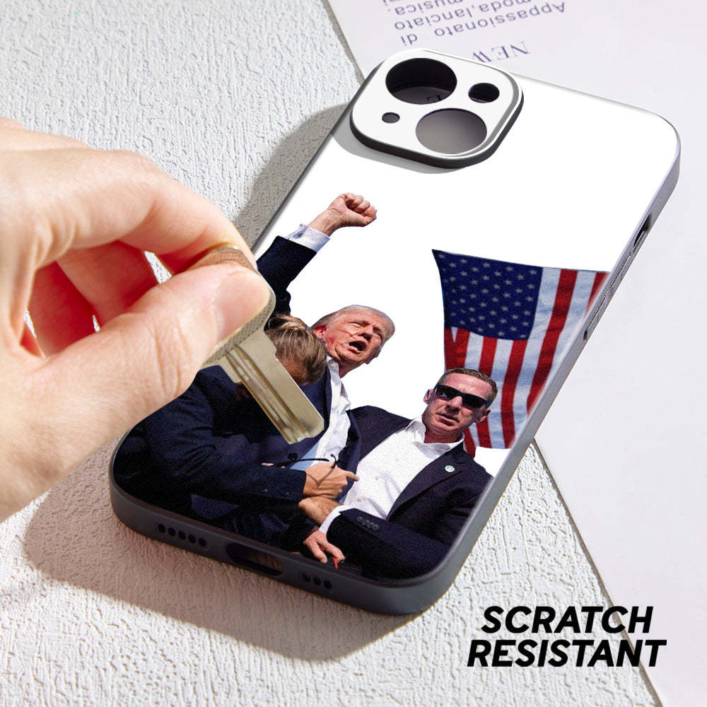Fight! Trump Assassination Phone Case Trump Shot Phone Cover for iPhone 15 14 13 12 11 X