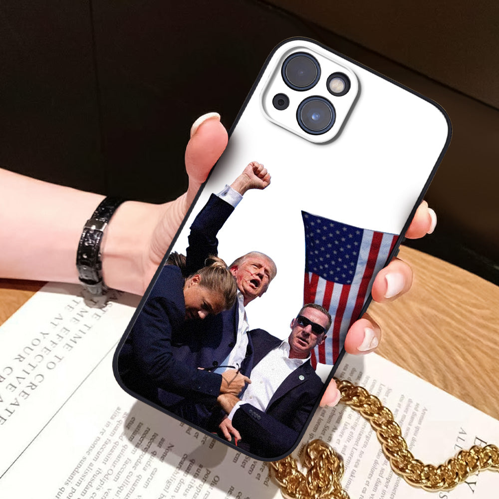 Fight! Trump Assassination Phone Case Trump Shot Phone Cover for iPhone 15 14 13 12 11 X