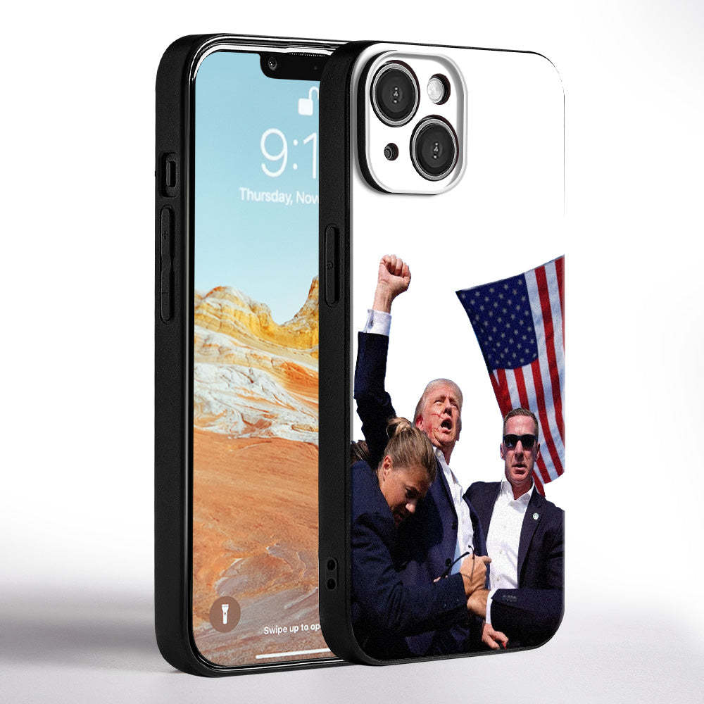 Fight! Trump Assassination Phone Case Trump Shot Phone Cover for iPhone 15 14 13 12 11 X