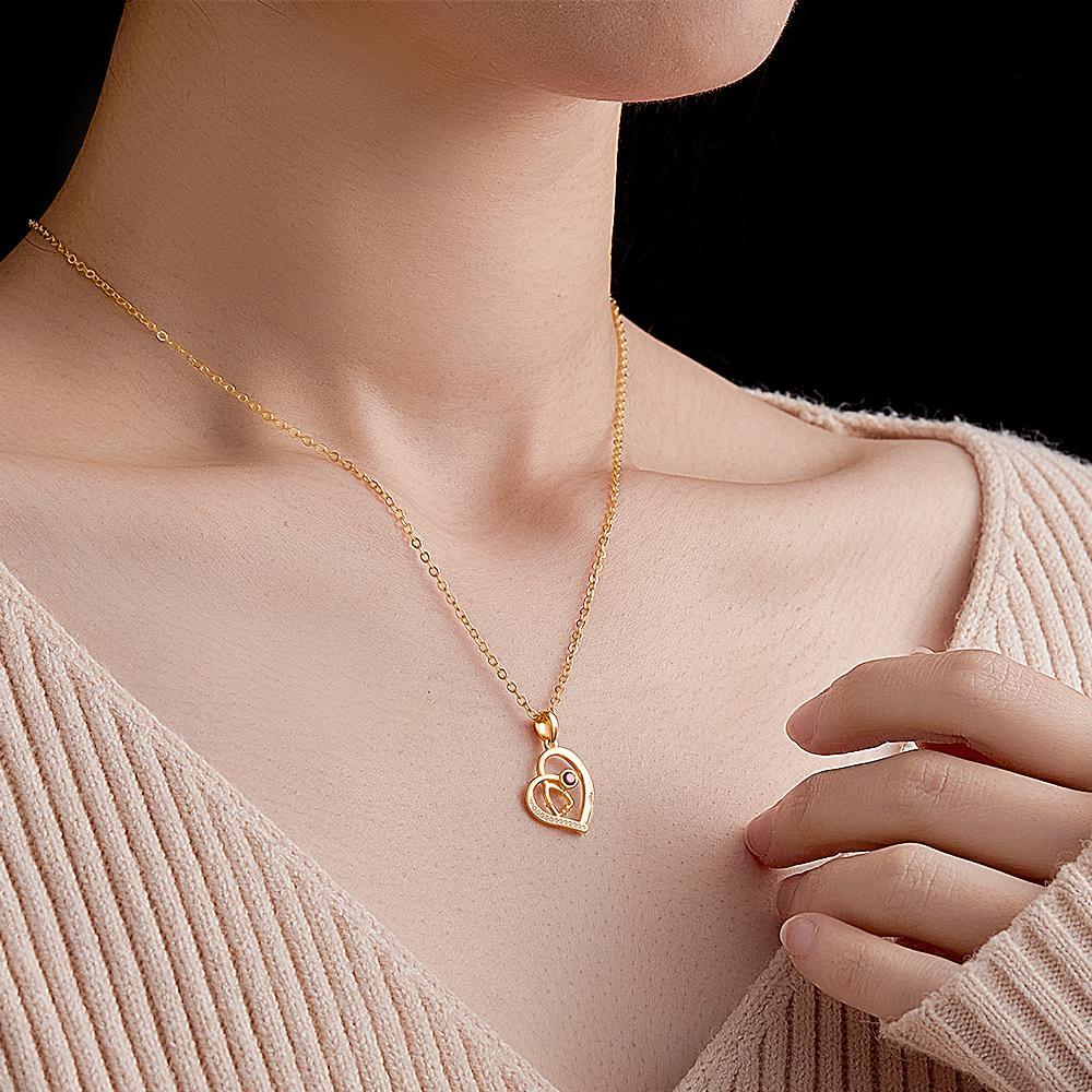 Stethoscope Birthstone Necklace Personalized Engraved Jewelry Nurse Gift