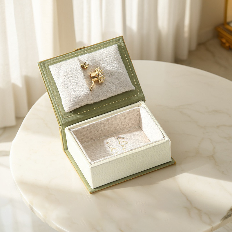 Book Shape Jewelry Box Ring Box Necklace Box Multicolor Gift Box Gift For Lover For Her (Box Only No Jewelry Included)