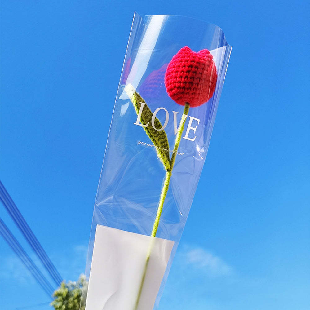 1pc Crochet Flower Handmade Knitted Flower Wedding Gift