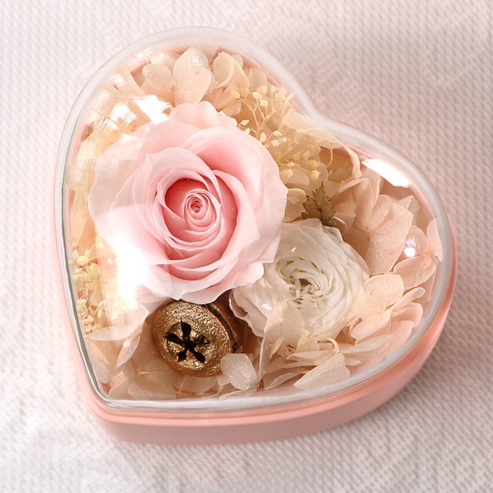 Rose Jewelry Box Heart Gift Box Necklace Gift Box Valentine's Day Gift for Her