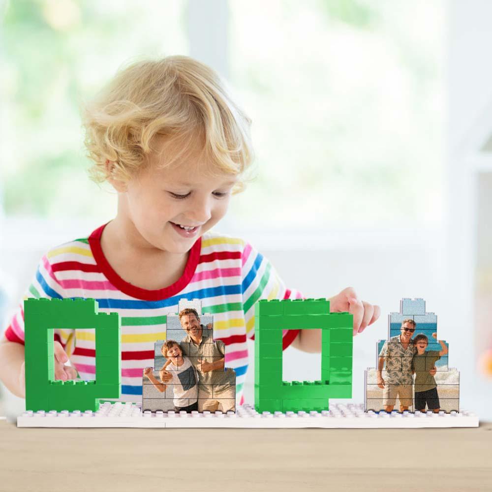 Personalized Photo DADA Building Brick Puzzles Photo Block Father's Day Gifts