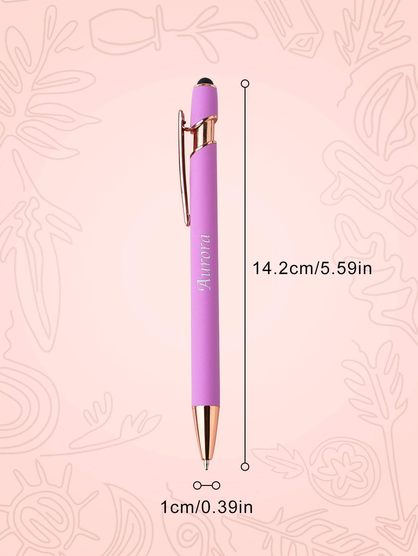 Custom Name Multifunction Ballpoint Pen with Drawstring Pouch Back to School Gift Birthday Gift Teacher’s Day Gift