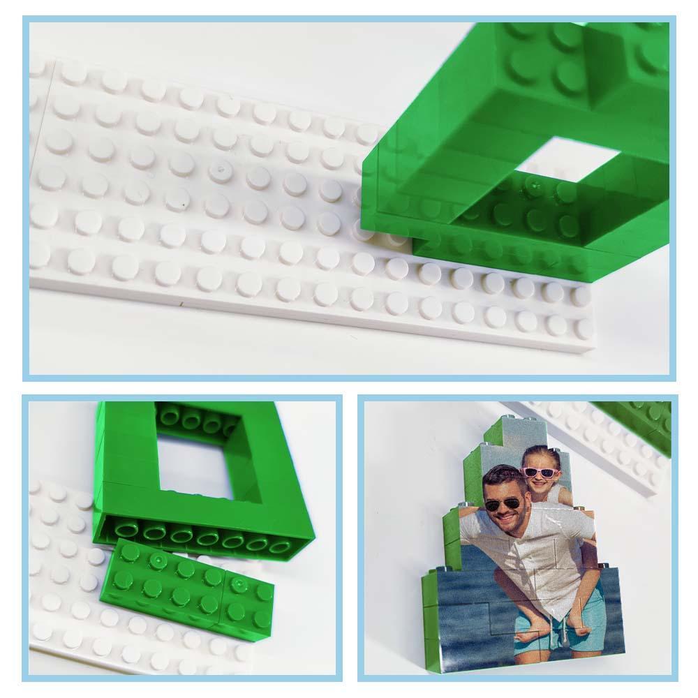 Personalized Photo DADA Building Brick Puzzles Photo Block Father's Day Gifts