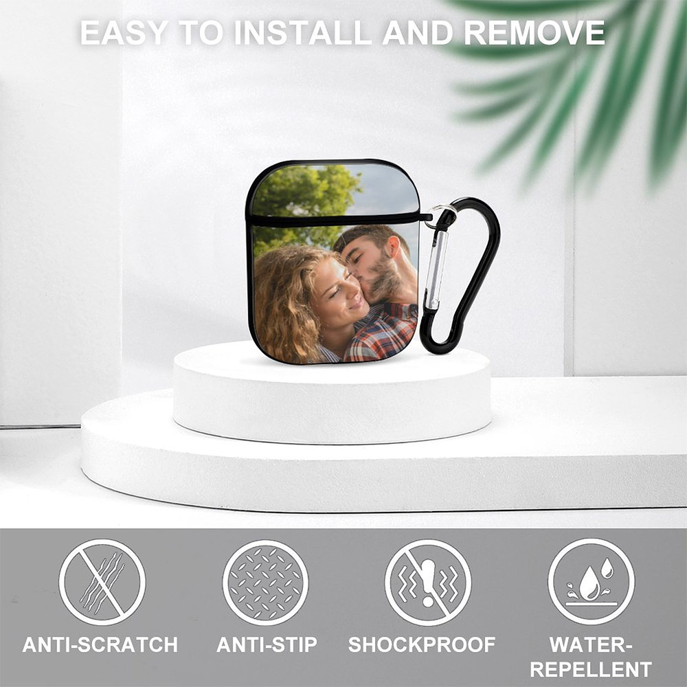 Fully Customized Airpods Case for Airpods 1/2 with Keychain