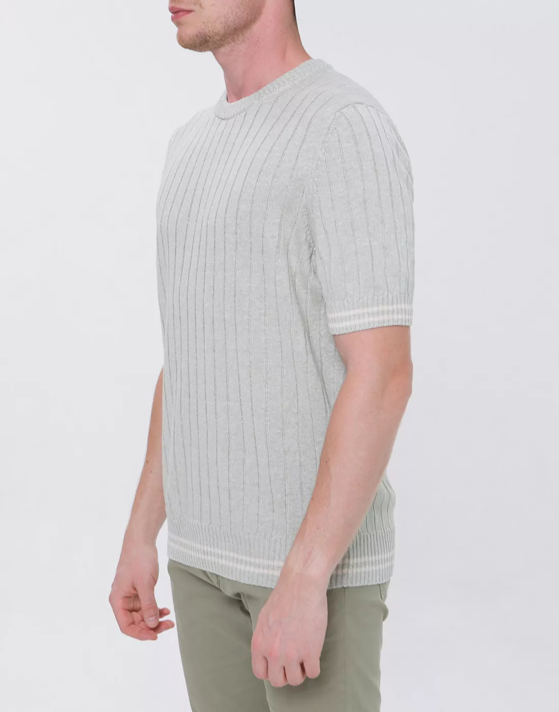 Premium Linen-Cotton Knit T-Shirt