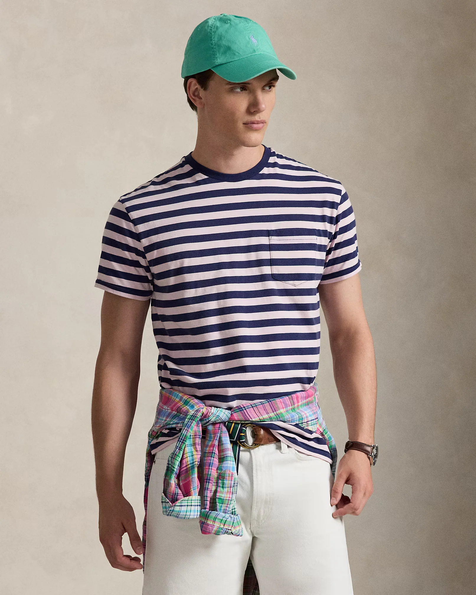 Classic Fit Striped Jersey T-Shirt