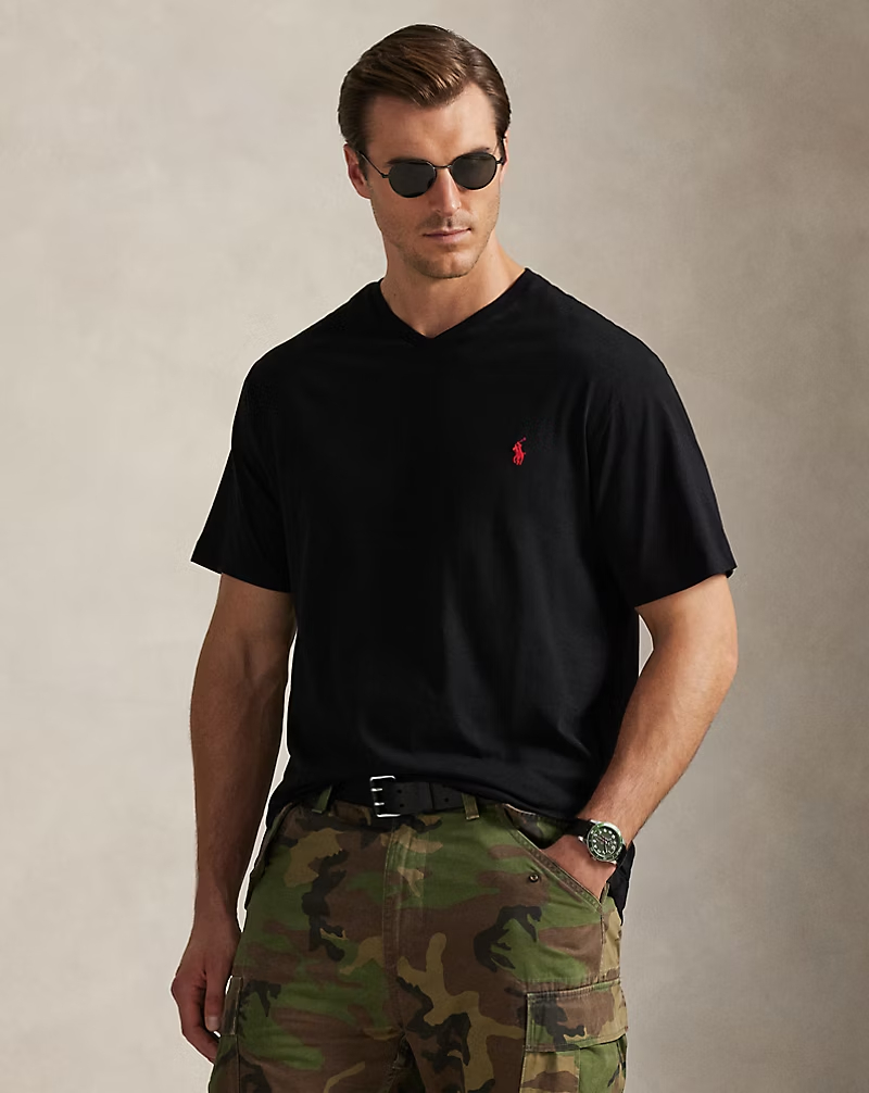 Jersey V-Neck T-Shirt