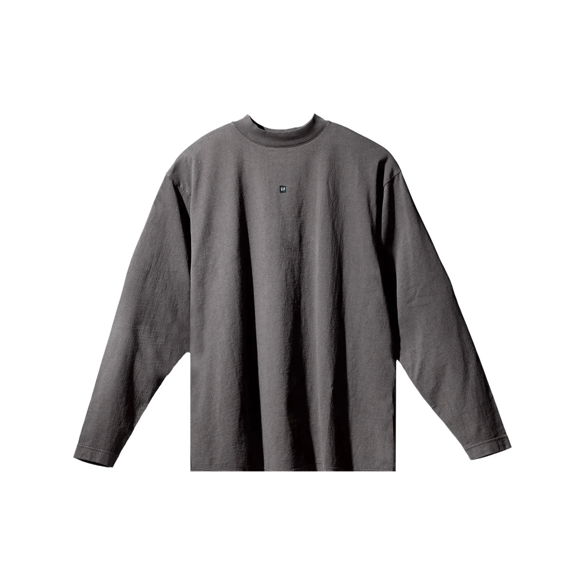 Yeezy Gap Engineered by Balenciaga Logo Long-Sleeve Tee - Dark Grey