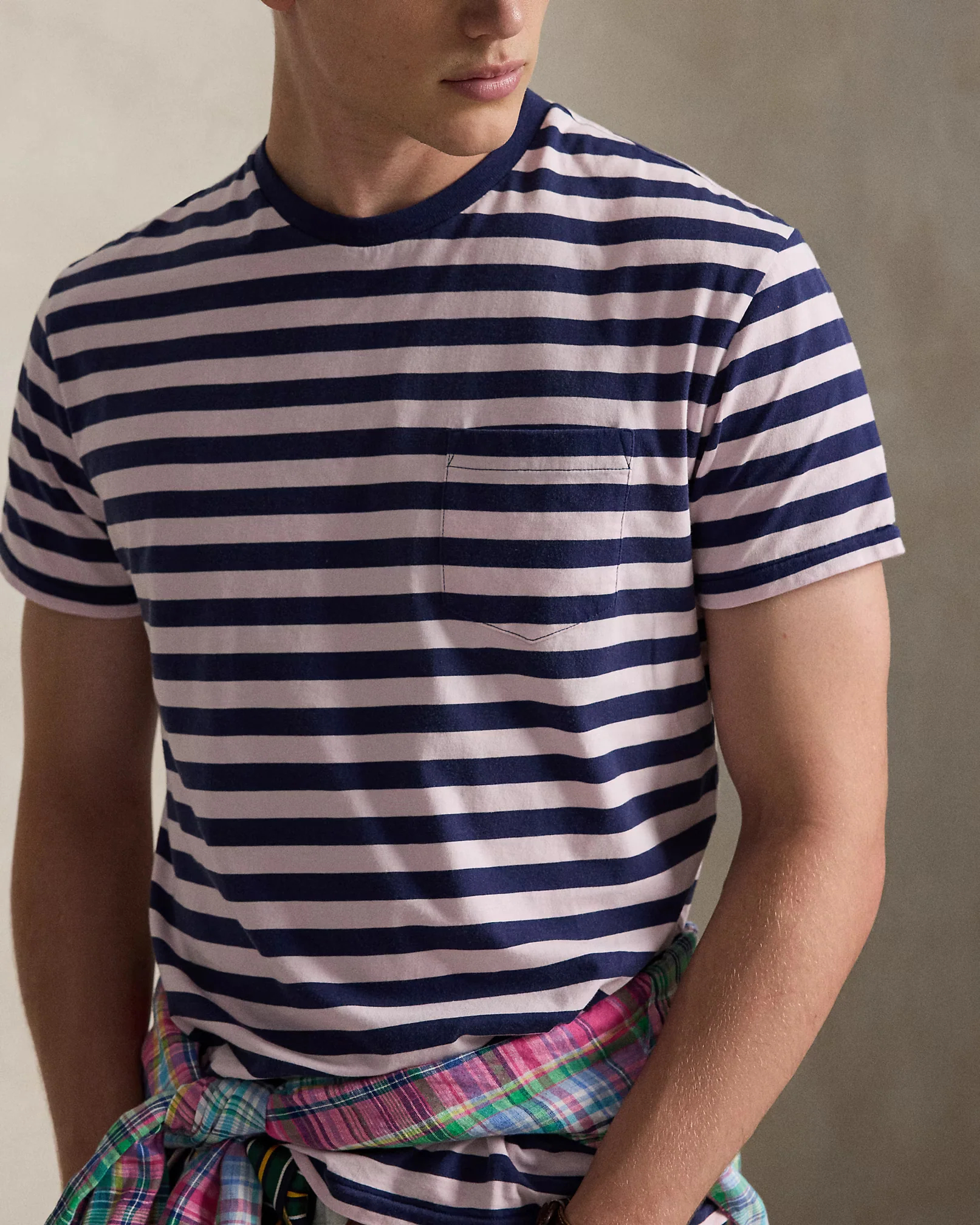 Classic Fit Striped Jersey T-Shirt