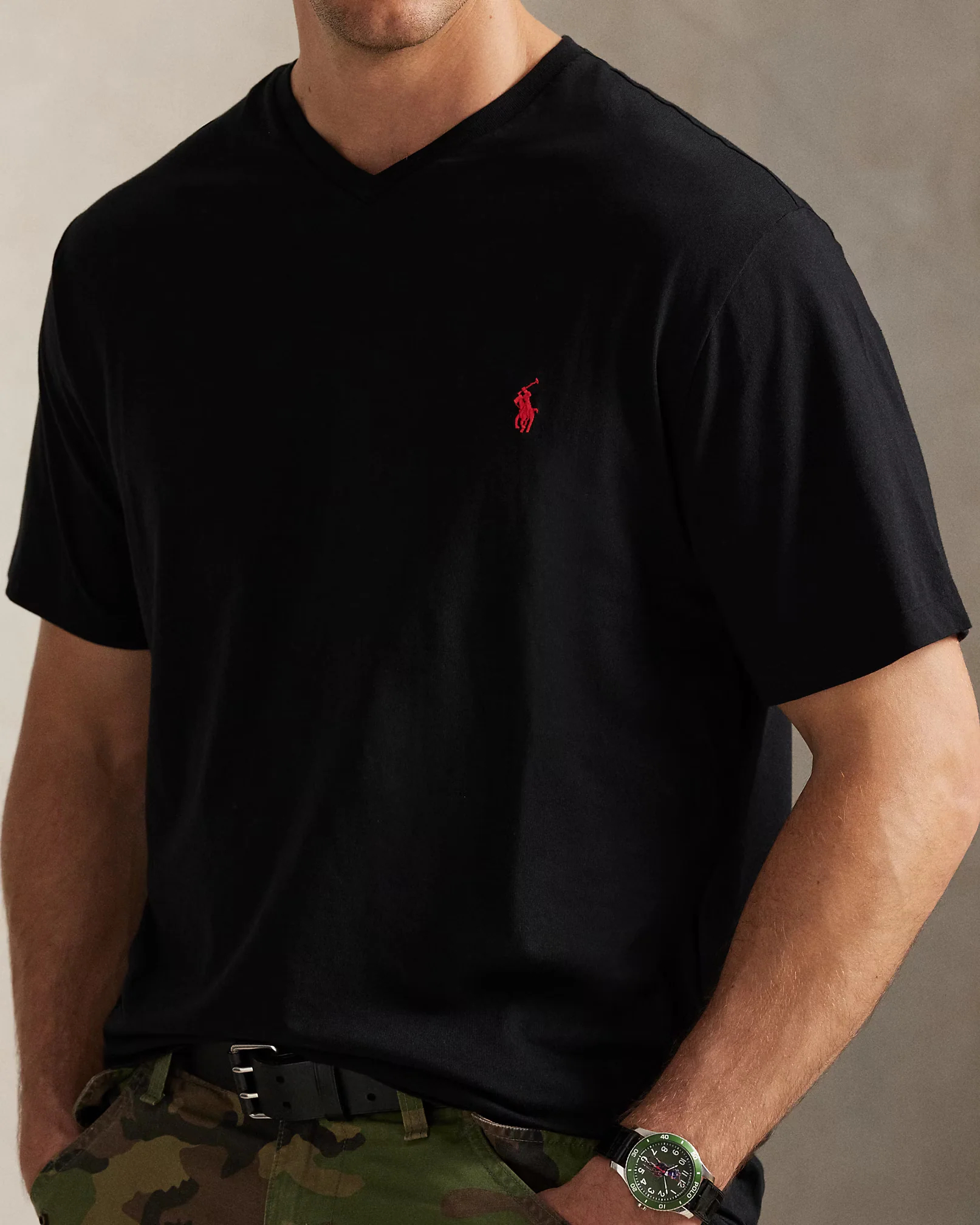 Jersey V-Neck T-Shirt